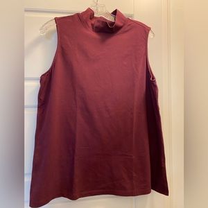CJ Banks sleeveless mock neck, size X
